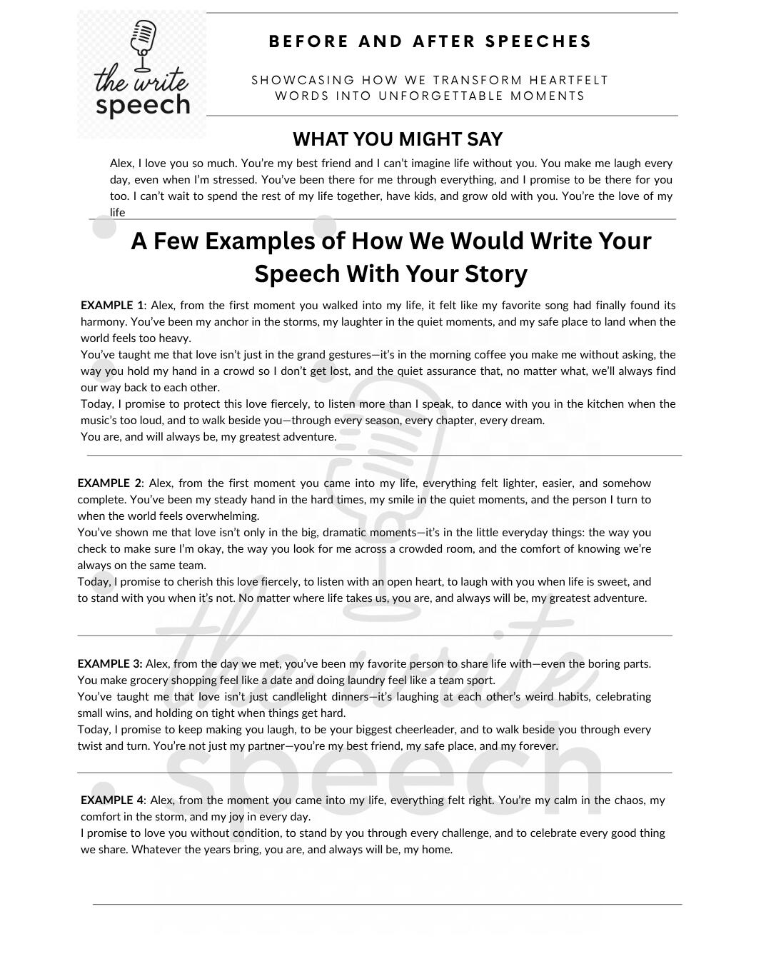 before and after examples